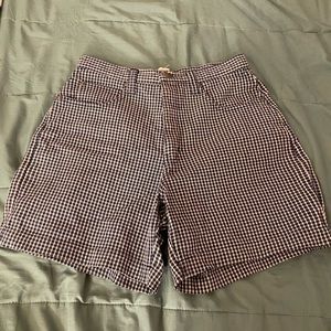 Cherokee high waisted plaid jean shorts